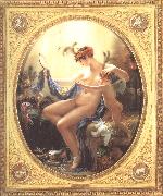 Anne-Louis Girodet-Trioson Madeomiselle Lange as Danae oil painting on canvas